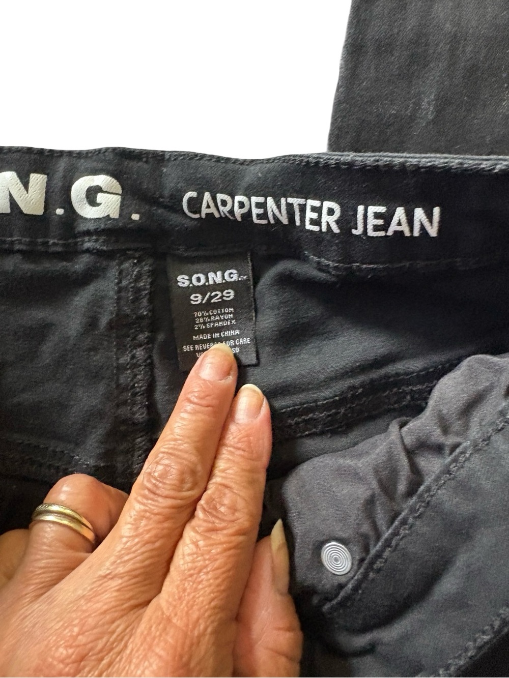 S.O.N.G. Carpenter Jean - Women's Black Skinny Jeans